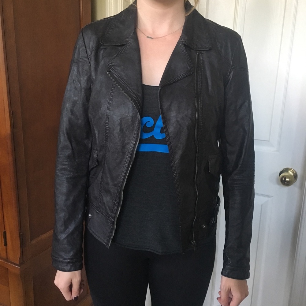 Faux leather jacket from Nordstrom